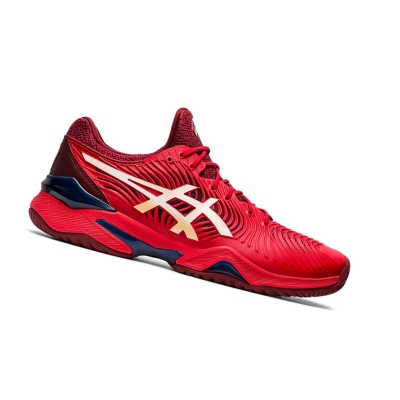 Asics COURT FF 2 Tennisschuhe Herren Rot Weiß | IERV30527