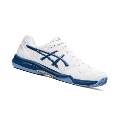 Asics GEL-DEDICATE 7 Tennisschuhe Herren Weiß Hellindigo | QLBJ43879