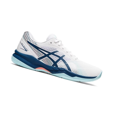 Asics GEL-GAME 8 Tennisschuhe Damen Weiß Hellindigo | MRXD36827