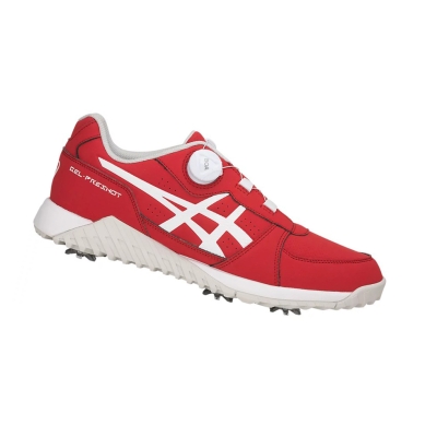 Asics GEL-PRESHOT BOA Golfschuhe Herren Rot Weiß | UQZE53604