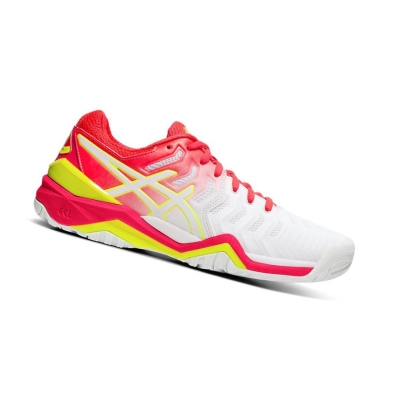 Asics GEL-RESOLUTION 7 Tennisschuhe Damen Weiß | FXBP34759