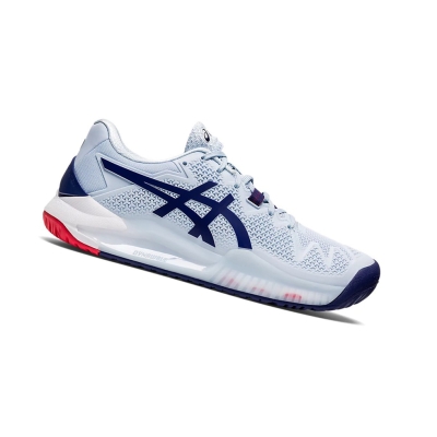 Asics GEL-RESOLUTION 8 (D) Tennisschuhe Damen Blau | ZWVB29571