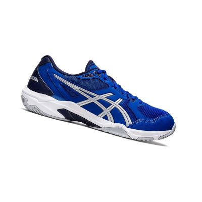 Asics GEL-ROCKET 10 (2E) Volleyballschuhe Herren Blau Silber | AYSK09751