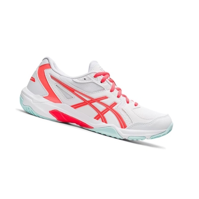 Asics GEL-ROCKET 10 Volleyballschuhe Damen Weiß Rot | RLKX50283