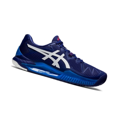 Asics GEL-Resolution 8 Tennisschuhe Herren Blau Weiß | ESMT01743