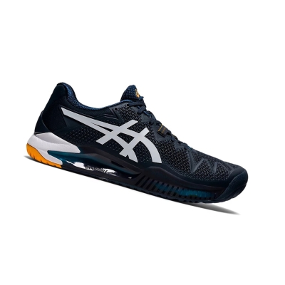 Asics GEL-Resolution 8 Tennisschuhe Herren Blau Weiß | MNOJ57364