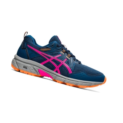 Asics GEL-VENTURE 8 Weite Trailrunning Schuhe Damen Navy | PITC32740