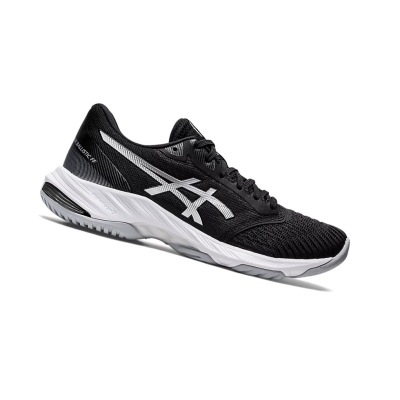 Asics NETBURNER BALLISTIC FF 3 Volleyballschuhe Damen Schwarz Silber | BPUA96857