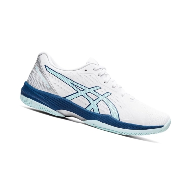 Asics SOLUTION SWIFT FF Tennisschuhe Damen Weiß Blau | WQRZ76839