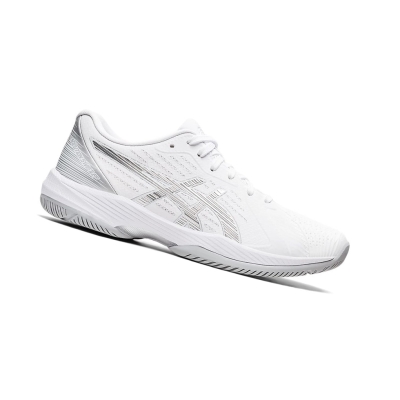 Asics SOLUTION SWIFT FF Tennisschuhe Damen Weiß Silber | YJAV39624