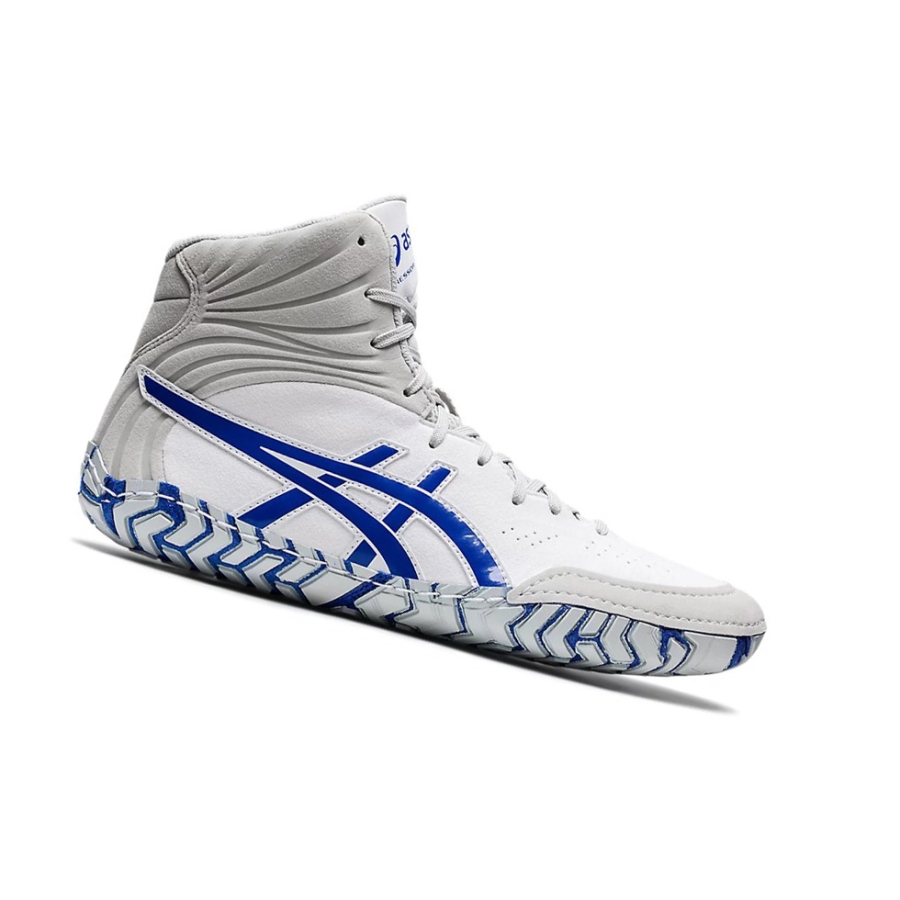 Asics AGGRESSOR 5 Wrestling Schuhe Herren Weiß Blau | TIHZ79682