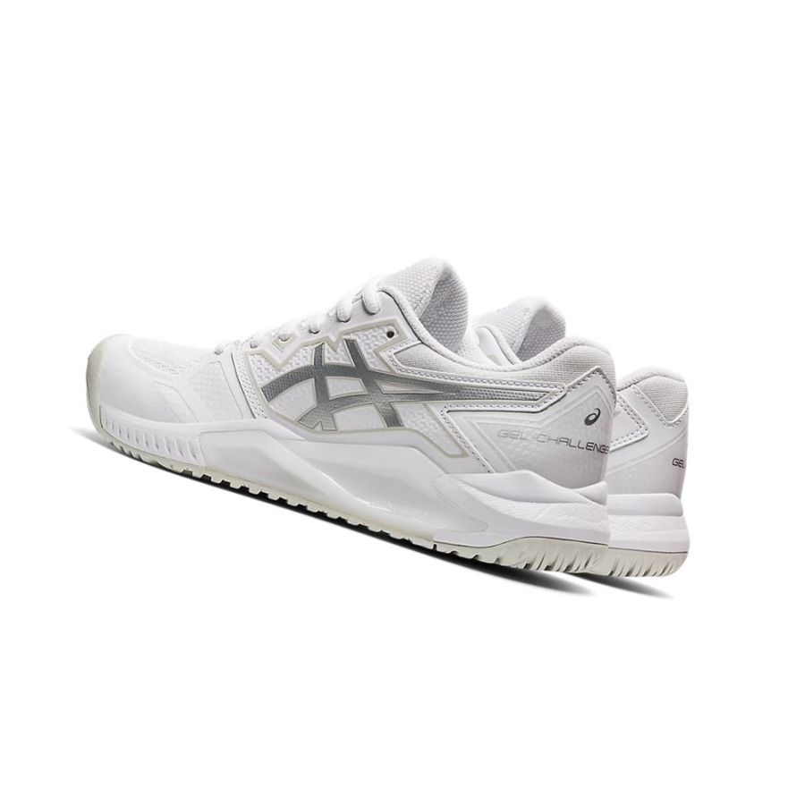 Asics GEL-CHALLENGER 13 Tennisschuhe Damen Weiß Silber | UNBK02193