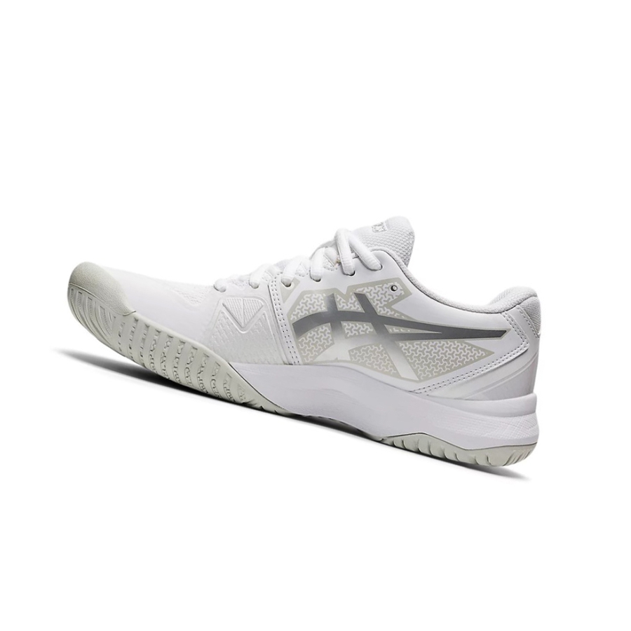 Asics GEL-CHALLENGER 13 Tennisschuhe Damen Weiß Silber | UNBK02193