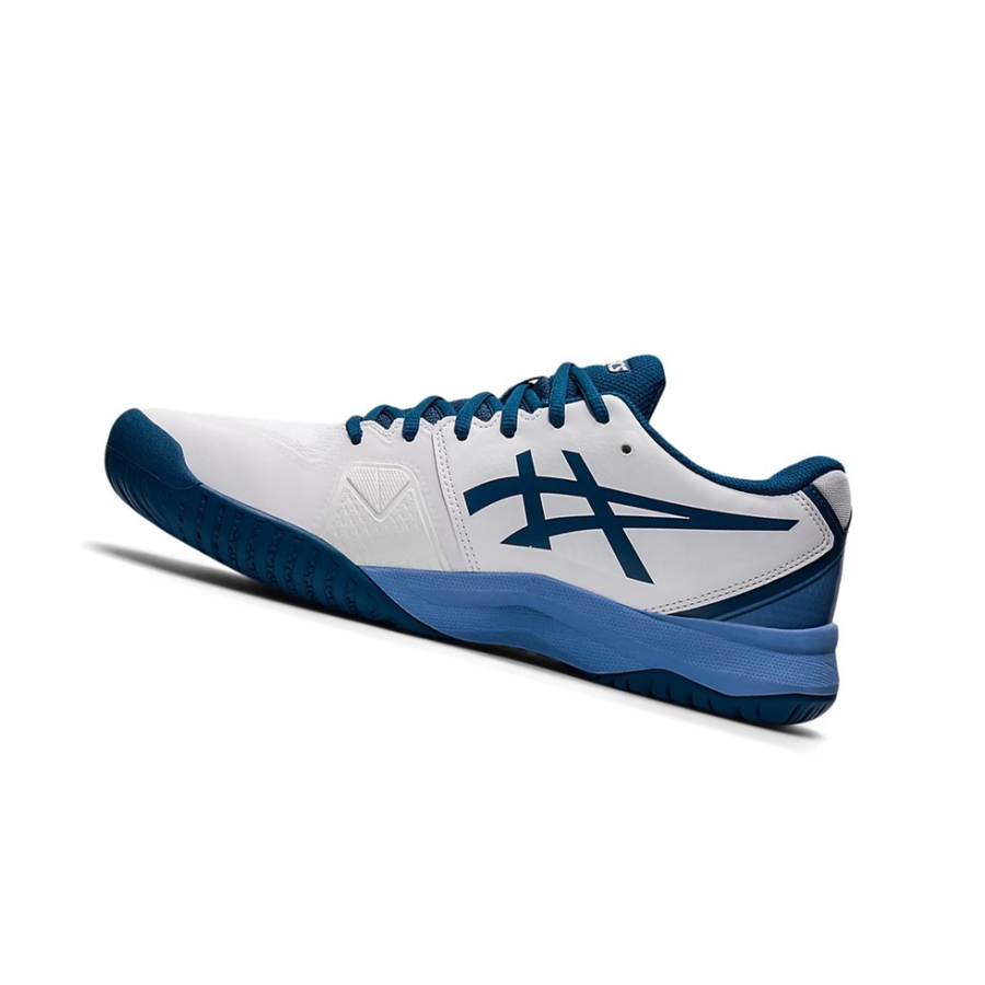 Asics GEL-CHALLENGER 13 Tennisschuhe Herren Weiß Hellindigo | HUND49701