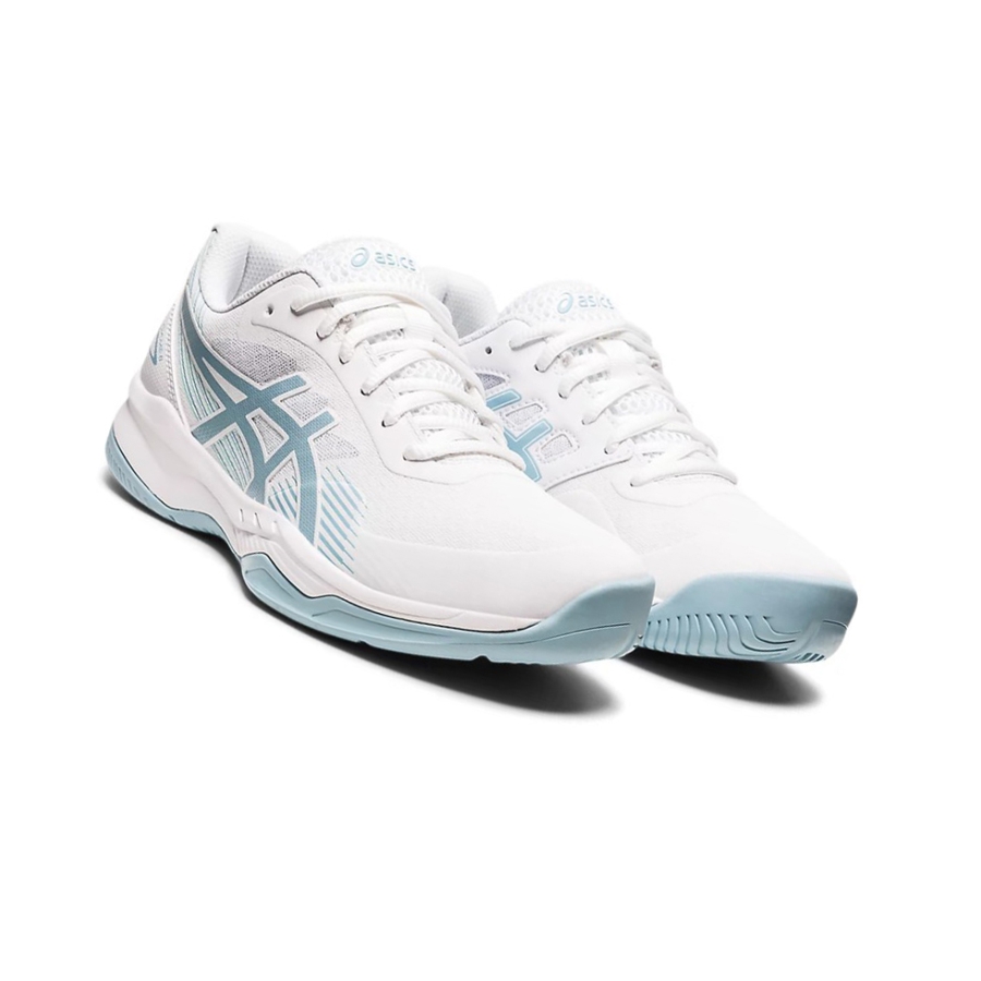 Asics GEL-GAME 8 Tennisschuhe Damen Weiß Blau | KQAX45263