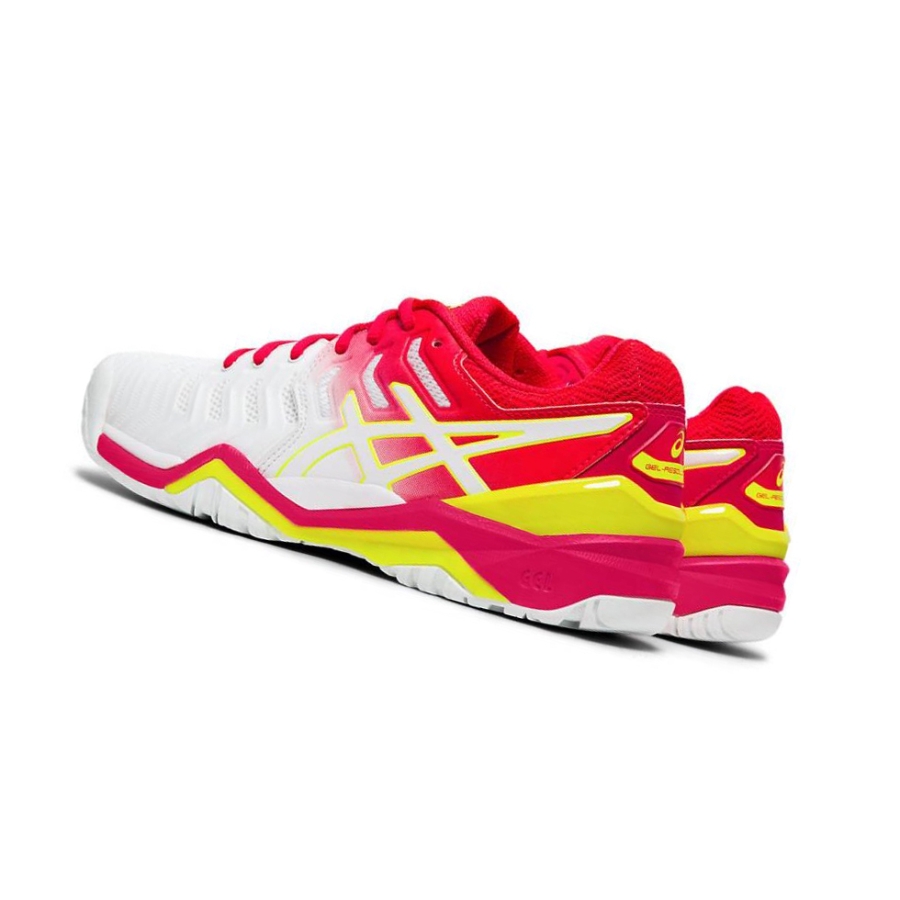 Asics GEL-RESOLUTION 7 Tennisschuhe Damen Weiß | FXBP34759