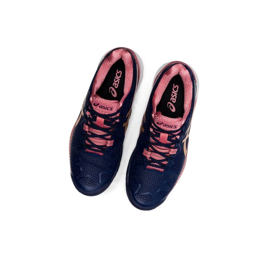 Asics GEL-RESOLUTION 8 OC Tennisschuhe Damen Navy | PIEK30458