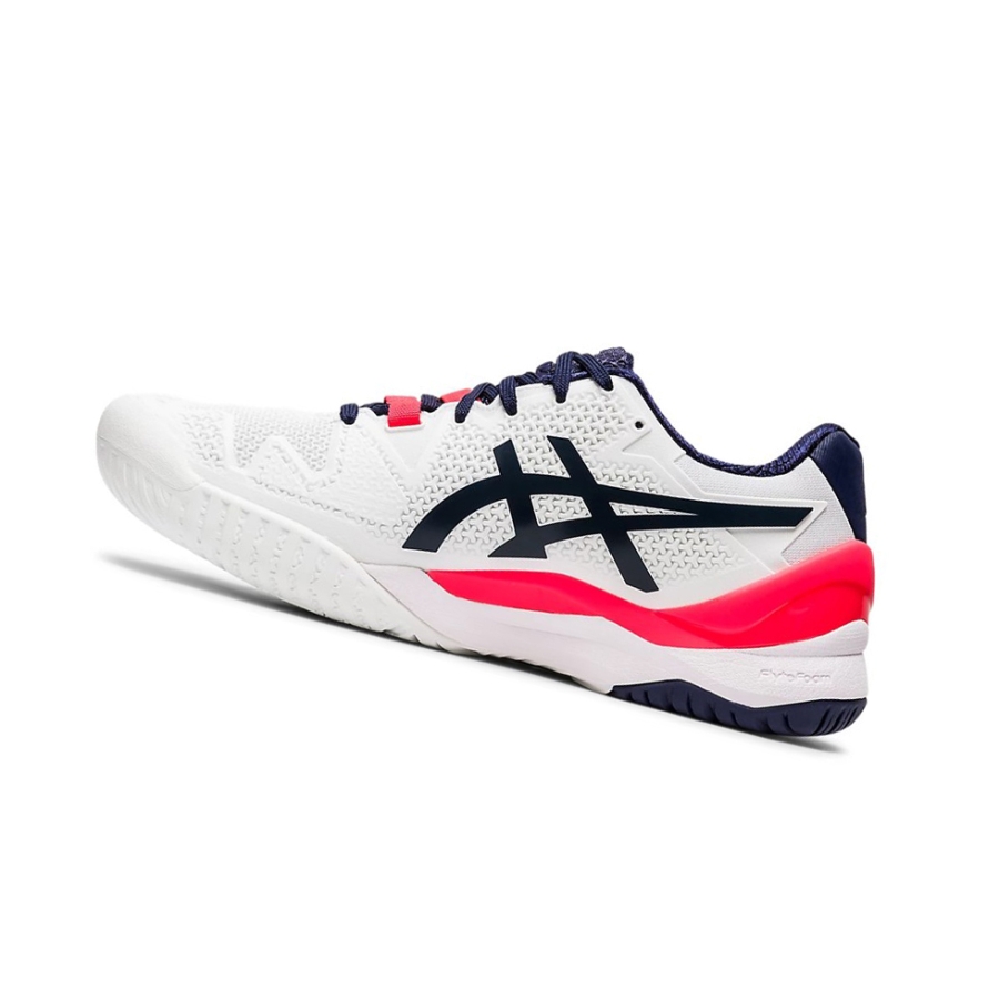 Asics GEL-Resolution 8 Tennisschuhe Damen Weiß | FLOJ87619