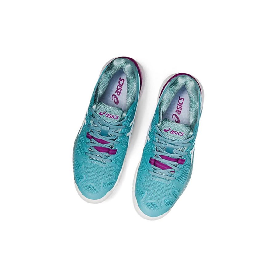 Asics GEL-Resolution 8 Tennisschuhe Damen Blau Weiß | NCQZ68574