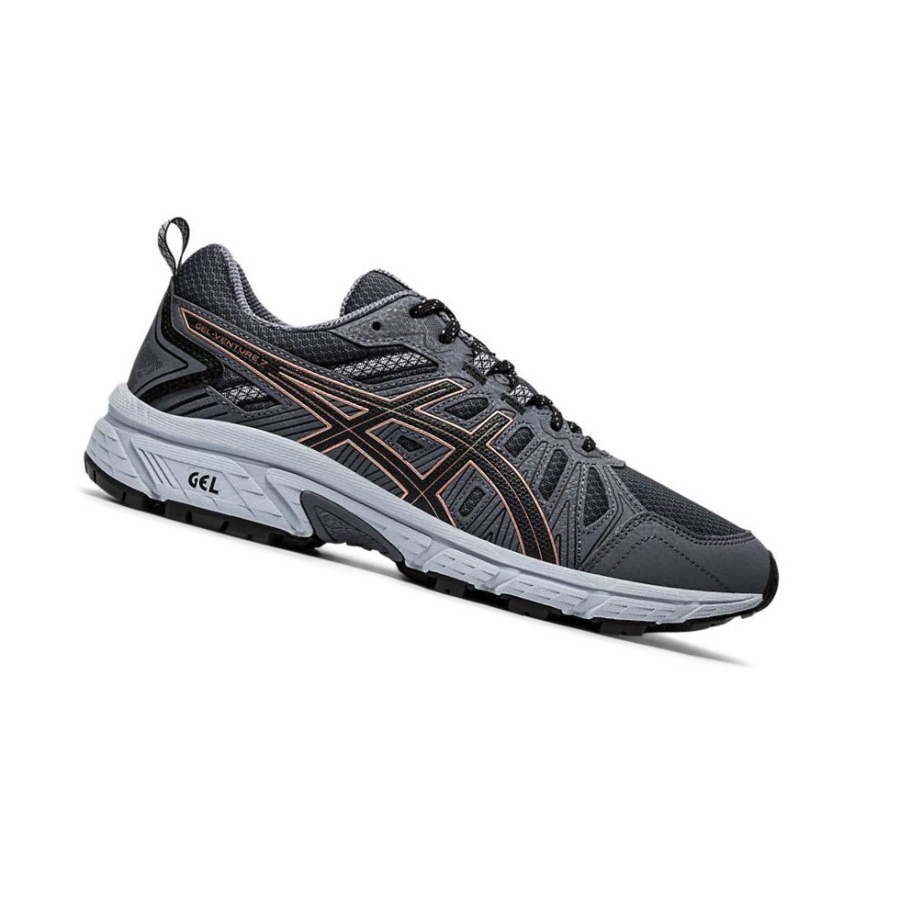 Asics GEL-VENTURE 7 Trailrunning Schuhe Damen Schwarz | PUZY75482