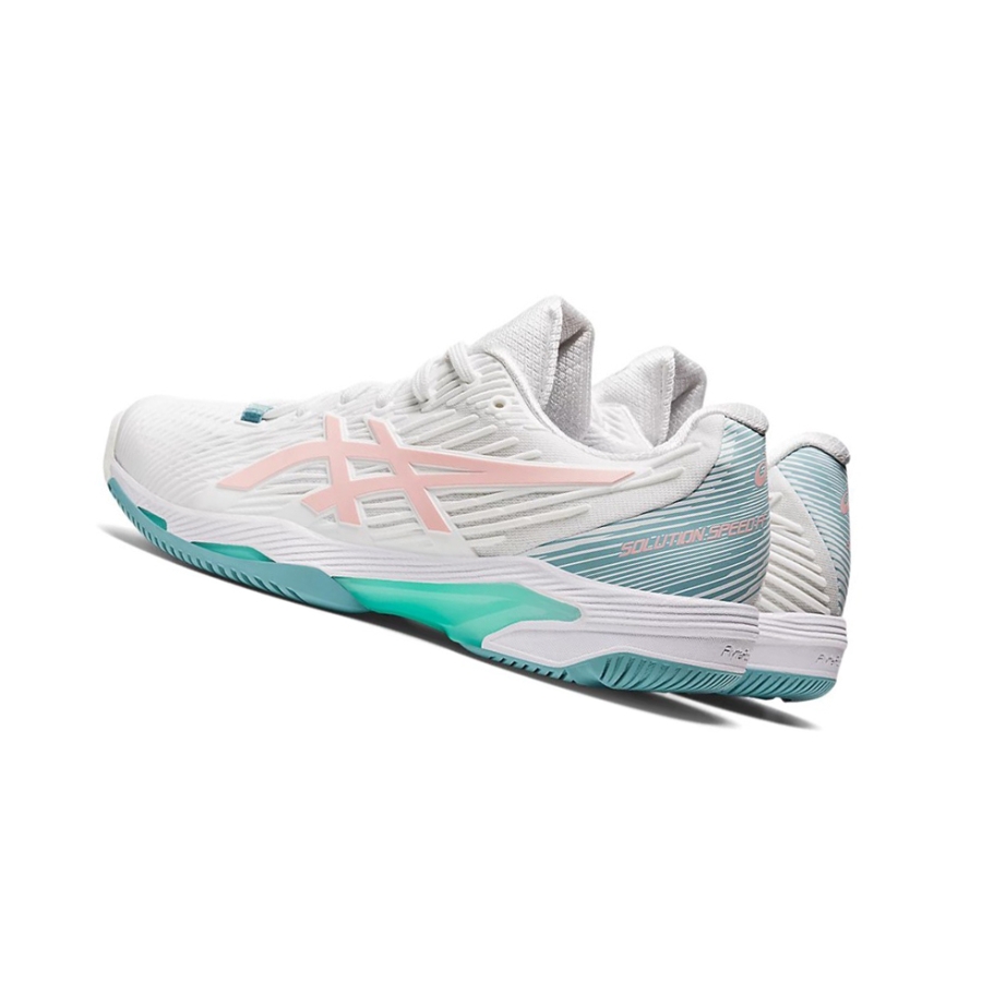 Asics SOLUTION SPEED FF 2 Tennisschuhe Damen Weiß Rosa | FVGD86073