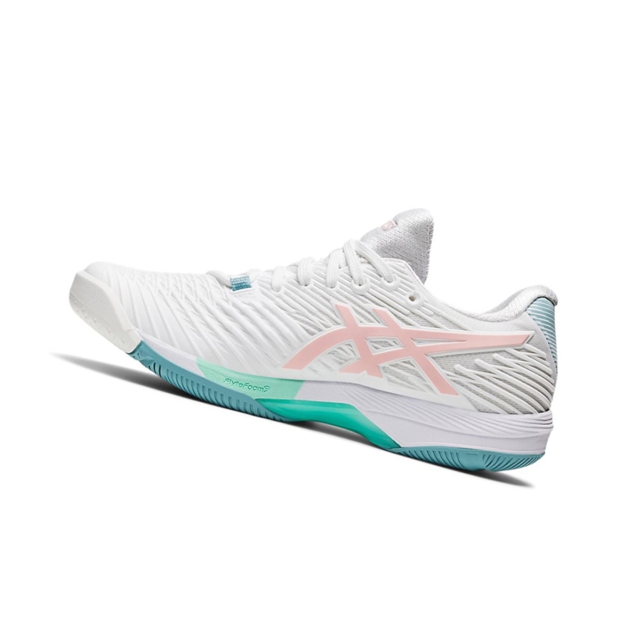 Asics SOLUTION SPEED FF 2 Tennisschuhe Damen Weiß Rosa | FVGD86073