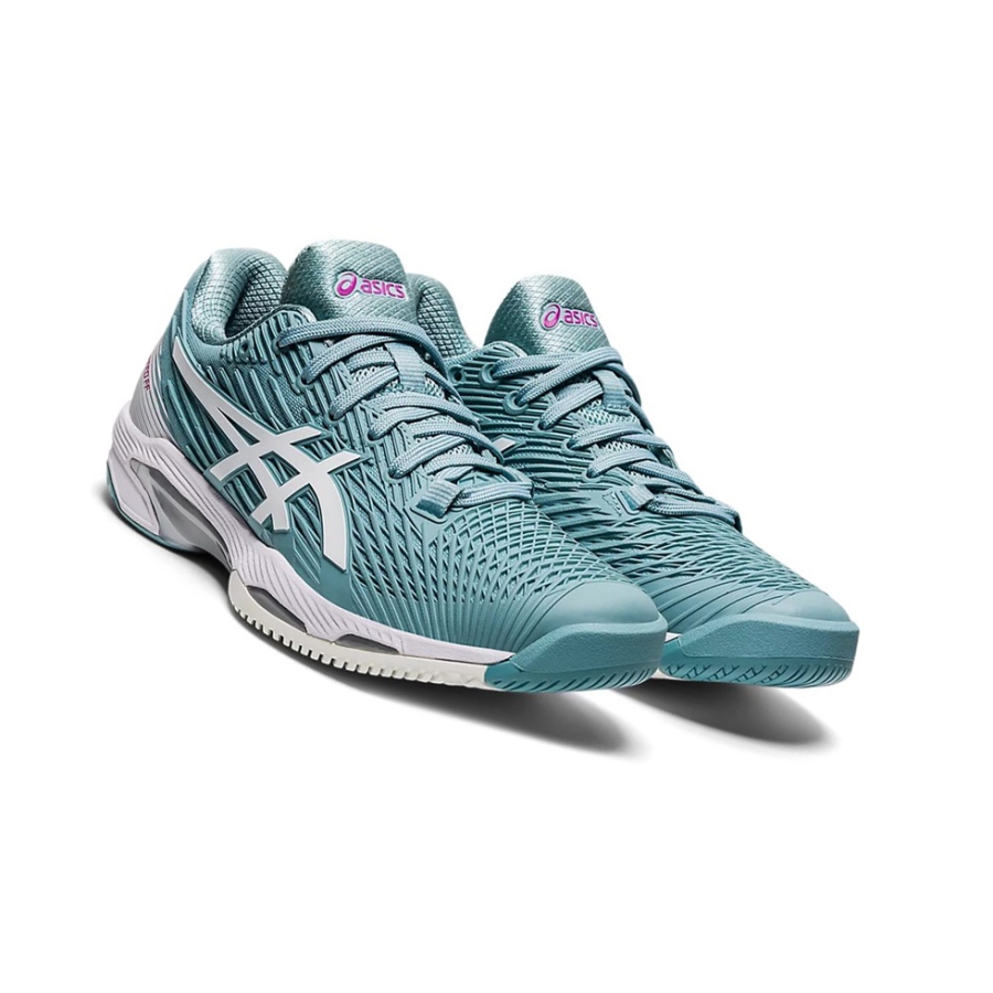 Asics SOLUTION SPEED FF 2 Tennisschuhe Damen Blau Weiß | TXSK91465