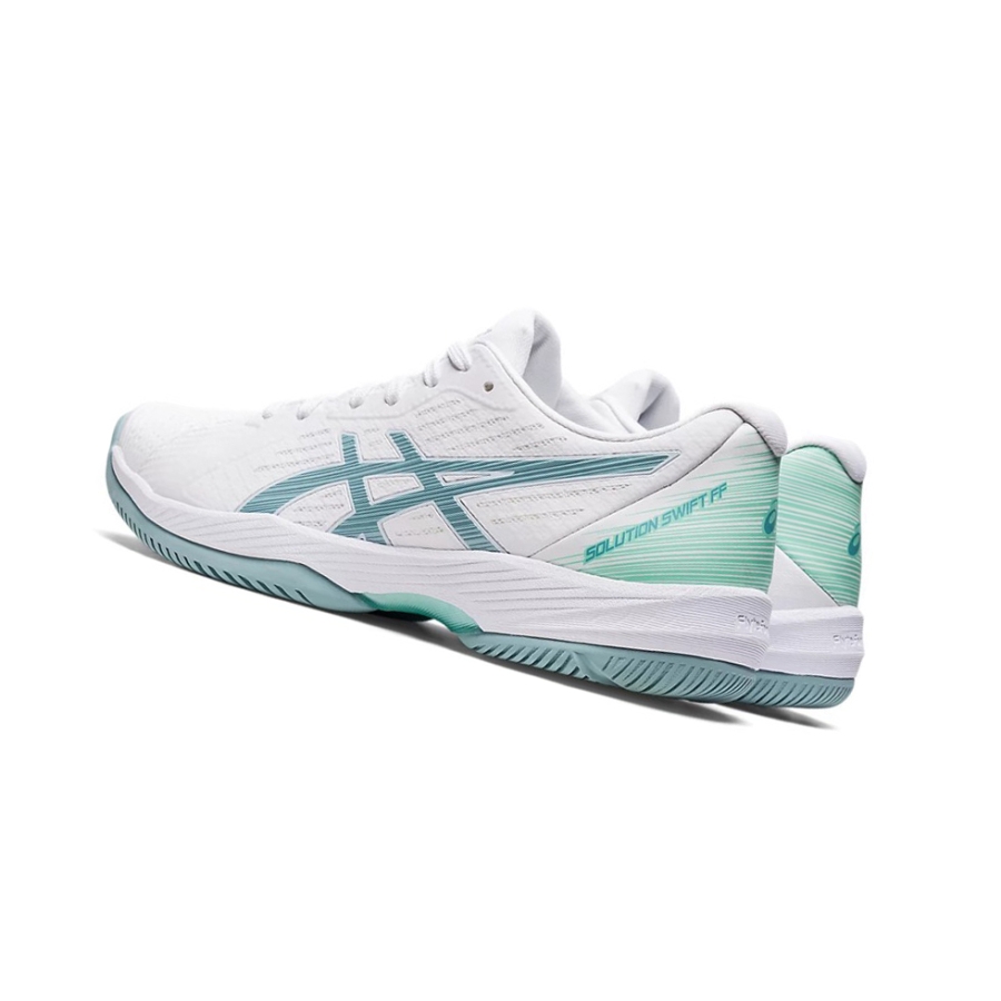 Asics SOLUTION SWIFT FF Tennisschuhe Damen Weiß Blau | AUGC98064