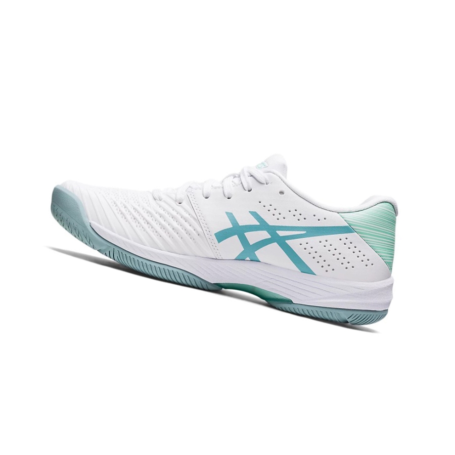 Asics SOLUTION SWIFT FF Tennisschuhe Damen Weiß Blau | AUGC98064